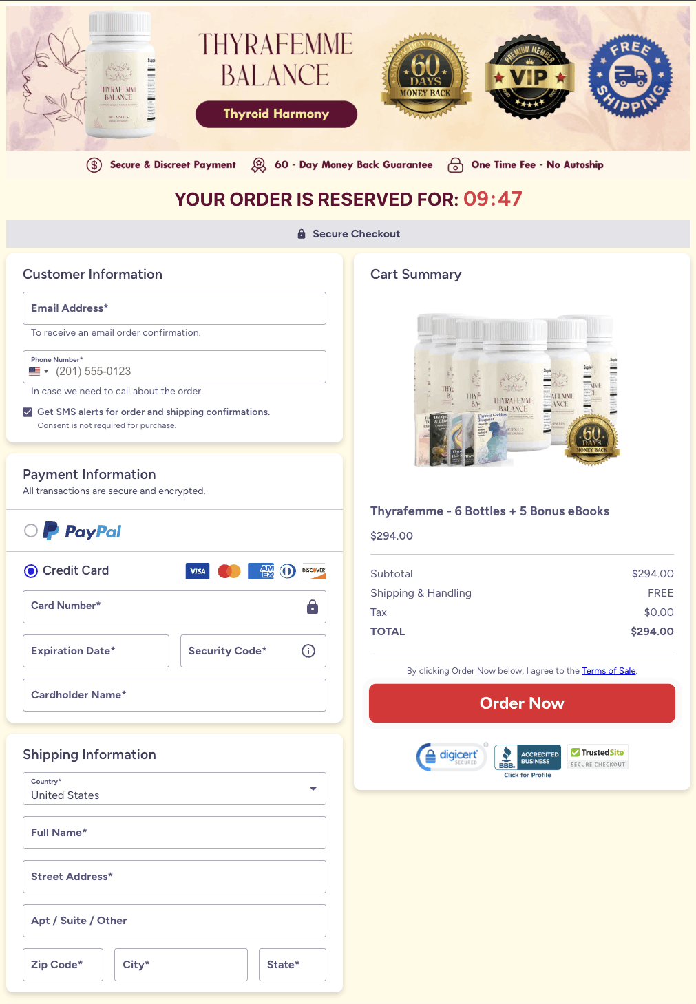 Thyrafemme Balance Order - Buy Now